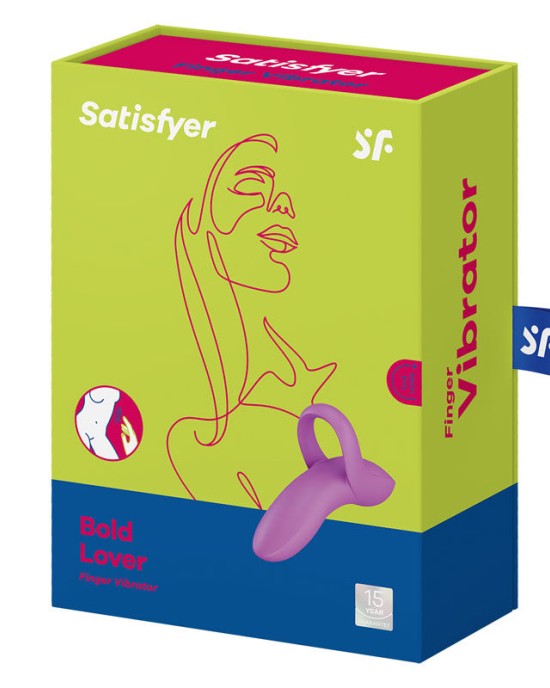 Satisfyer Bold Lover Finger Vibrator – Dark Pink