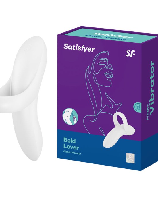 Satisfyer Bold Lover Finger Vibrator – White