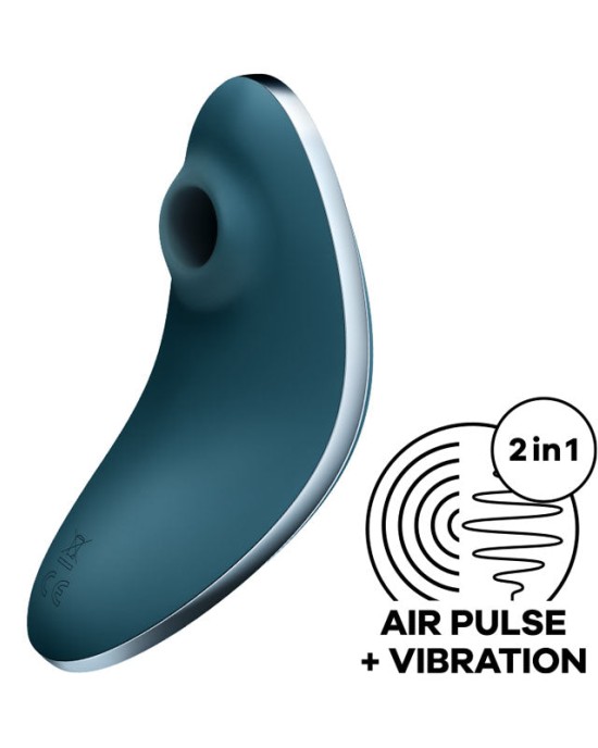 Satisfyer Vulva Lover 1 Air Pulse Clitoral Stimulator with Vibration - Blue