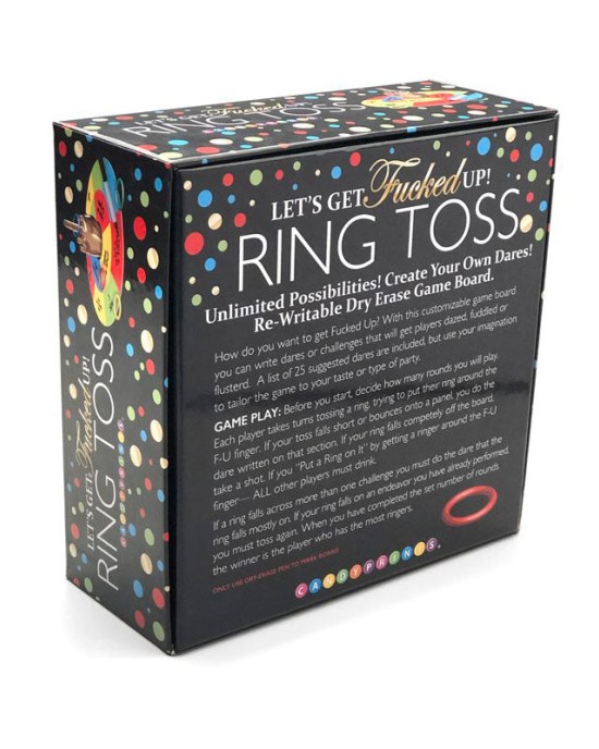 Lets Get Fucked Up Ring Toss Game