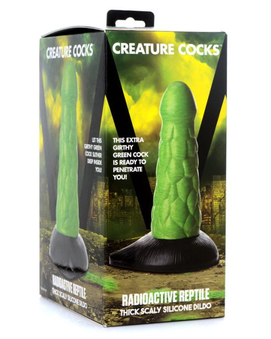 Creature Cocks Radioactive Reptile Thick Scaly Dildo