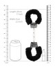 OUCH! Black & White Beginner's Furry Hand Cuffs - Black