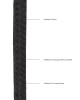 OUCH! Black & White Japanese Rope 10 metres - Black