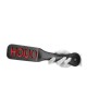 OUCH! Black & White Bonded Leather Paddle ''Ouch'' - Black