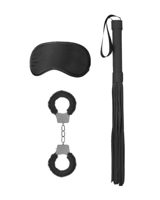 Ouch! Black & White Introductory Bondage Kit #1 - 3 Piece Set