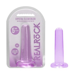 RealRock Non Realistic 5 Inch Dildo With Suction Cup - Purple