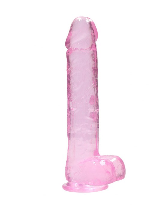 Realock Realistic 10 Inch Dildo with Balls - Pink