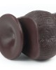 Sliding Skin Dual Layer 9 Inch Brown Dong with Flexible Skin