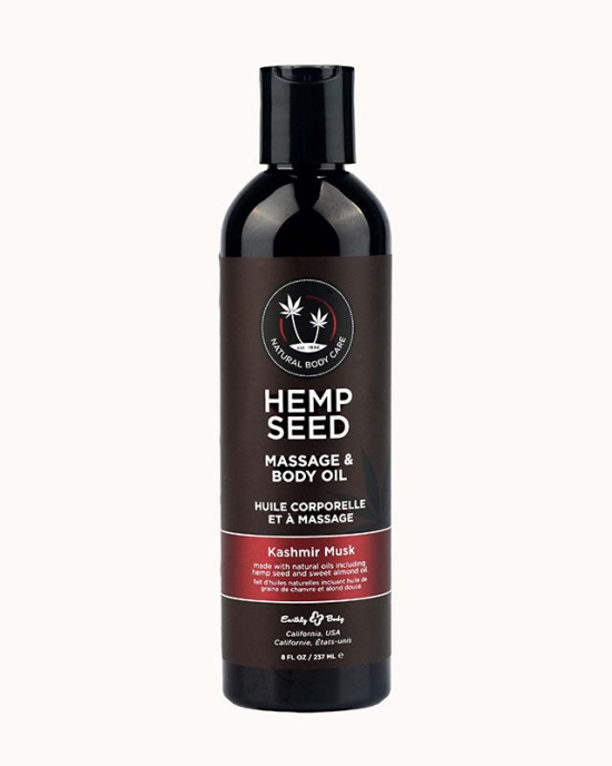 Hemp Seed Massage & Body Oil - Kashmir Musk Scented - 237ml