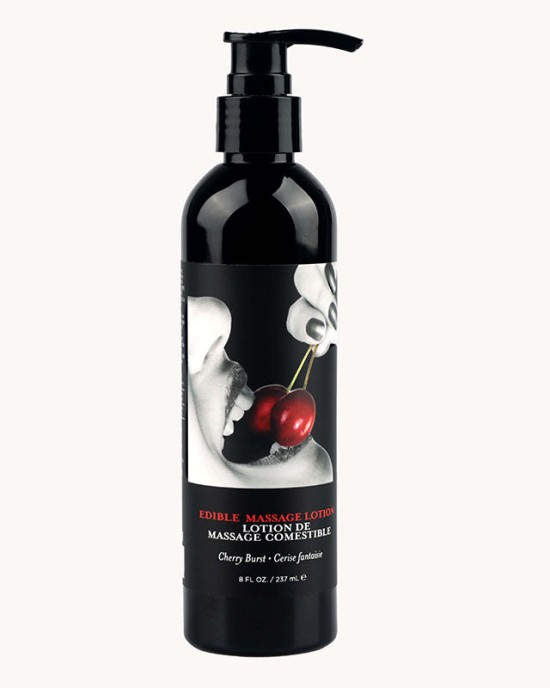 Edible Massage Lotion - Cherry Flavoured - 237ml