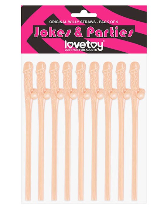 Jokes & Parties Original Willy Straws - 9 Pack