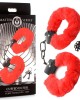 Master Series Cuffed in Fur Red Handcuffs