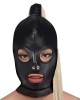 Strict Blonde Ponytail Bondage Hood - Black