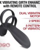 Trinity Vibrating Girth Enhancer Penis Sleeve with Remote - Black