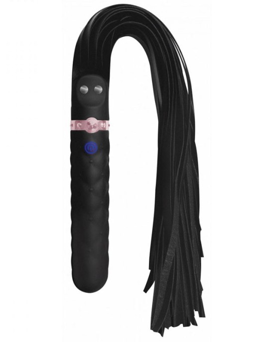 Master Series Vibra-Lasher 9X Vibrating Dildo & Flogger