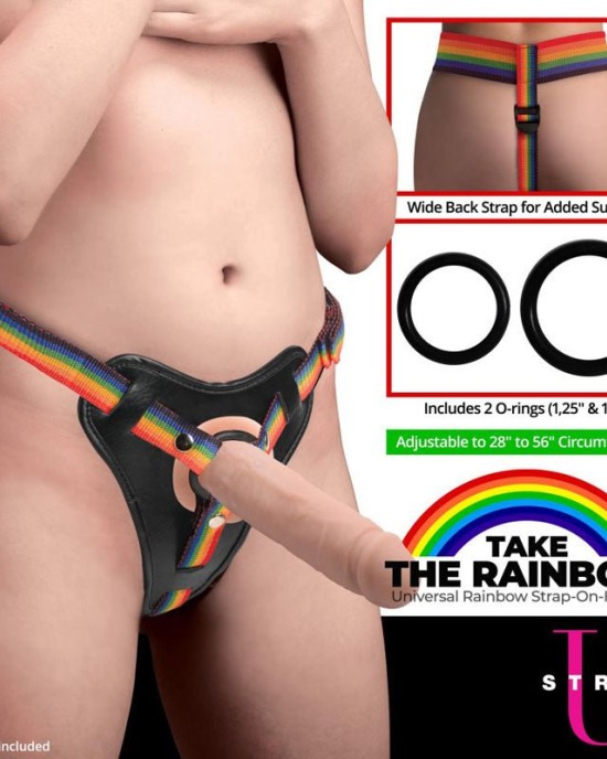 Strap-U Take the Rainbow Universal Strap-On Harness