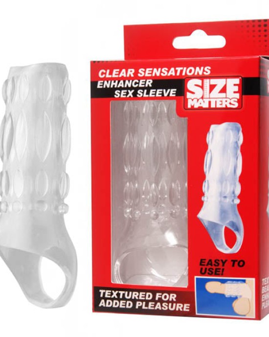 Size Matters Clear Sensations Penis Sleeve