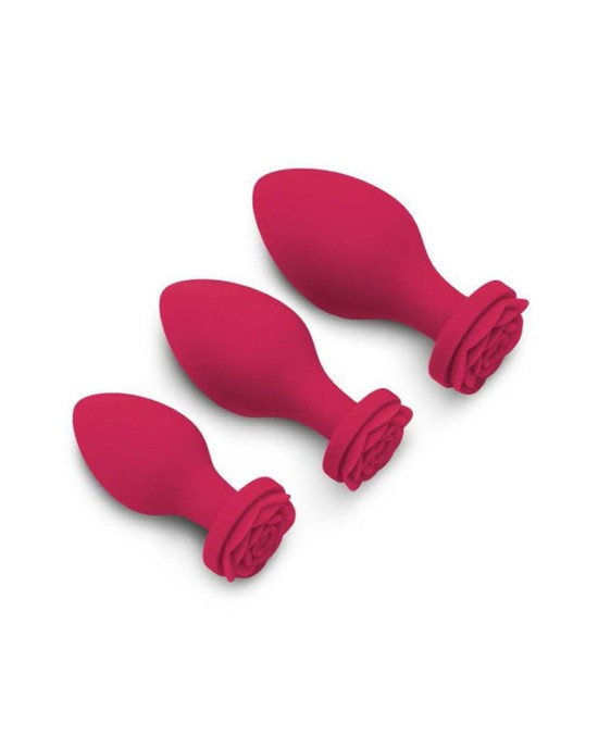 Secret Kisses Rosegasm Butt Bouquet Training Plugs - Set of 3 Sizes