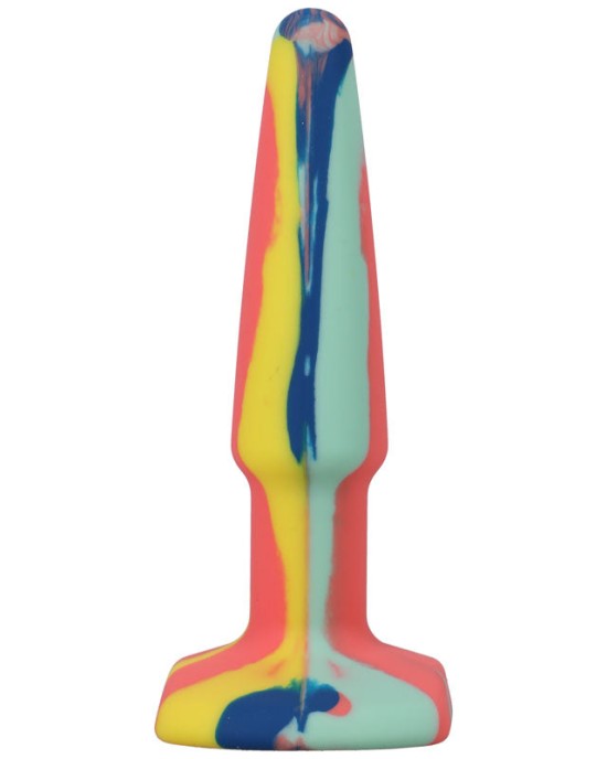 A-Play Groovy 4 Inch Anal Plug- Sunrise Coloured