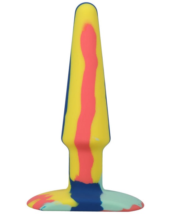 A-Play Groovy 5 Inch Anal Plug- Sunrise Coloured