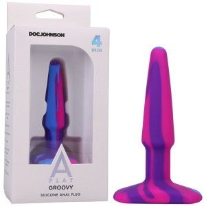 A-Play Groovy 4 Inch Anal Plug - Berry Coloured