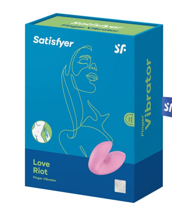 Satisfyer Love Riot Finger Stimulator - Pink