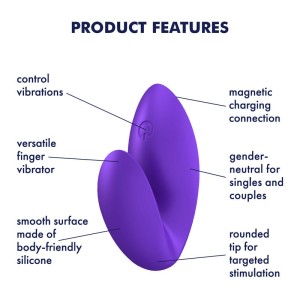 Satisfyer Love Riot Finger Stimulator - Purple