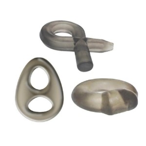 The 9's Phat Rings - Smoke - Set of 3