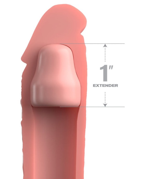 Fantasy X-Tensions Elite 1 Inch Silicone Extension - Flesh