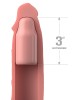 Fantasy X-Tensions Elite 3 Inch Silicone Mega Extension - Flesh