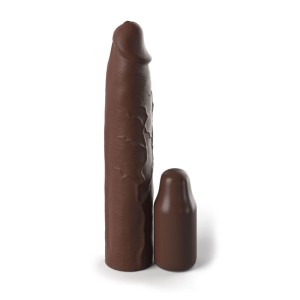 Fantasy X-Tensions Elite 3 Inch Silicone Mega Extension - Brown