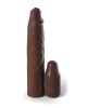 Fantasy X-Tensions Elite 3 Inch Silicone Mega Extension - Brown