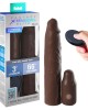 Fantasy X-Tensions Elite 3 Inch Vibrating Mega X-tension with Remote - Brown