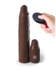 Fantasy X-Tensions Elite 3 Inch Vibrating Mega X-tension with Remote - Brown