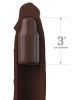 Fantasy X-Tensions Elite 3 Inch Extension with Strap - Brown