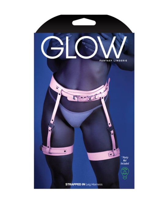 Glow Strapped In Harness - Pink - OS