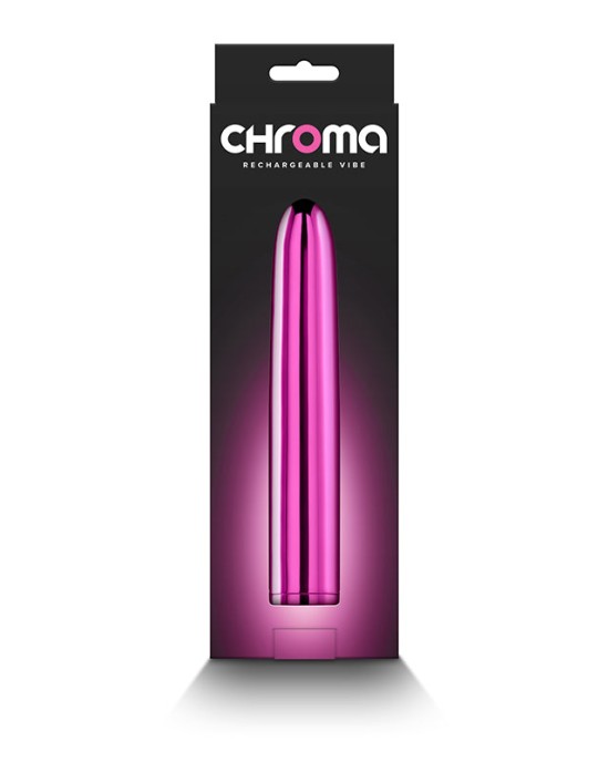 Chroma 7 Inch Metallic Vibrator - Pink