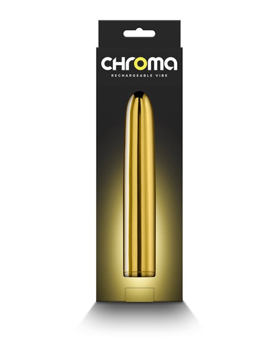 Chroma 7 Inch Metallic Vibrator - Gold