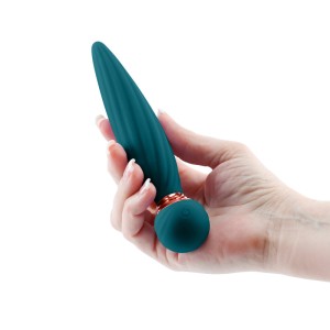 Sugar Pop Twist Textured Gyrating Massage Wand - Teal