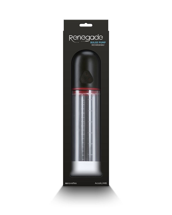 Renegade Bulge Powered Penis Pump - Clear