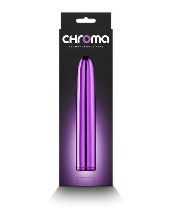 Chroma 7 Inch Metallic Vibrator - Purple