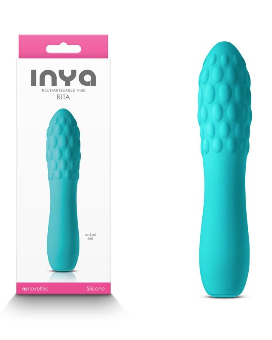 InYa Rita Textured 10 Mode Massager - Teal