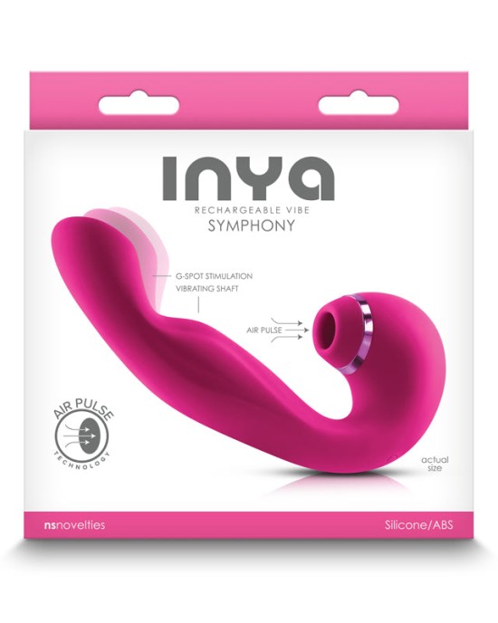 InYa Symphony G-Spot & Air Pulse Clitoral Stimulator - Pink