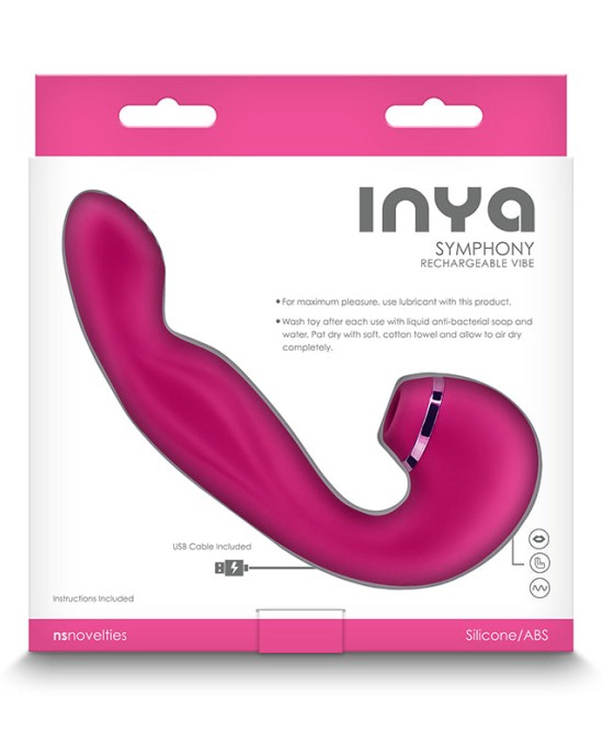 InYa Symphony G-Spot & Air Pulse Clitoral Stimulator - Pink