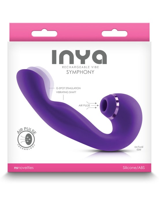 InYa Symphony G-Spot & Air Pulse Clitoral Stimulator - Purple