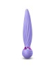 Sugar Pop Twist Textured Gyrating Massage Wand - Purple