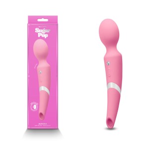 Sugar Pop Aurora 2-in-1 Air Pulse Wand Massager - Pink