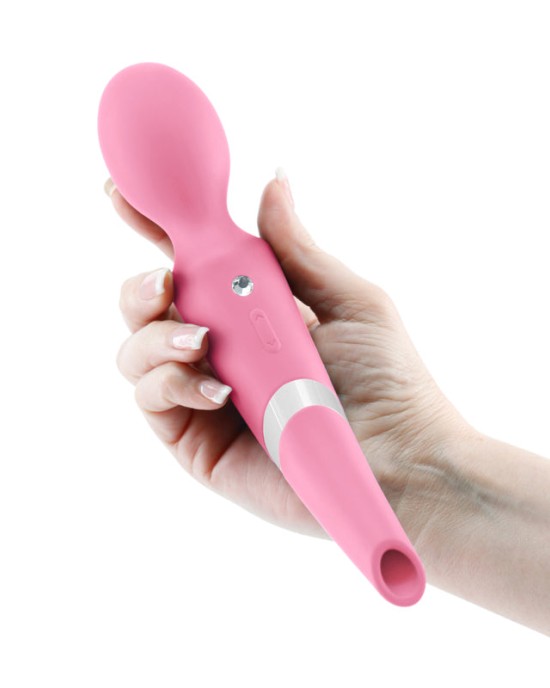 Sugar Pop Aurora 2-in-1 Air Pulse Wand Massager - Pink