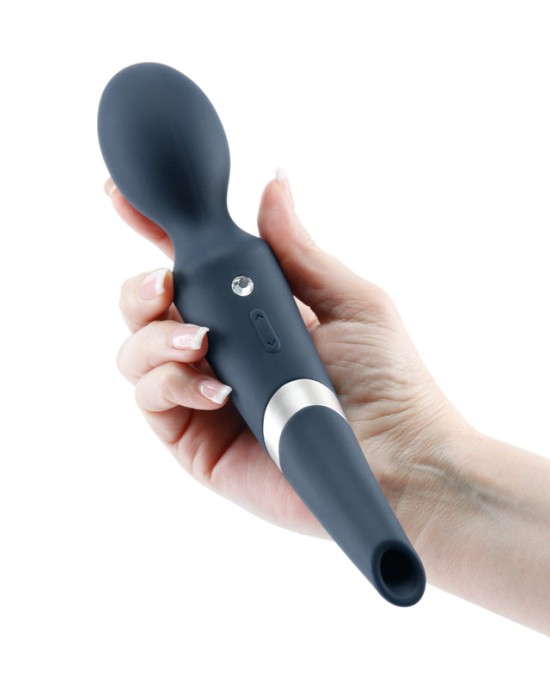 Sugar Pop Aurora 2-in-1 Air Pulse Wand Massager - Blue