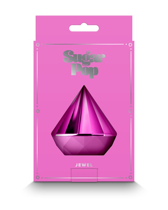 Sugar Pop Jewel Discrete Air Pulse Stimulator with Cover - Pink